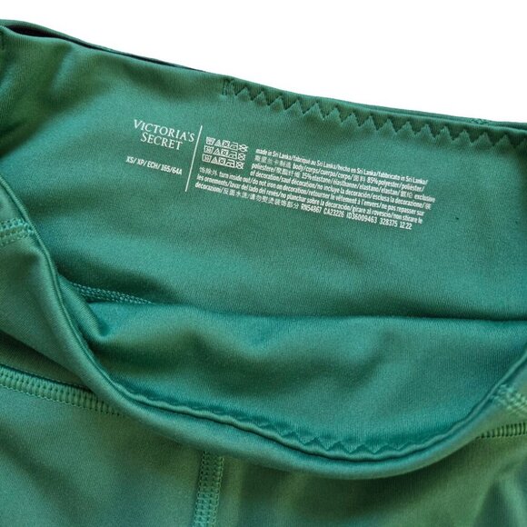 Victoria's Secret Biker Shorts Womens XS Green Athletic Workout Jogging Running - Picture 6 of 11